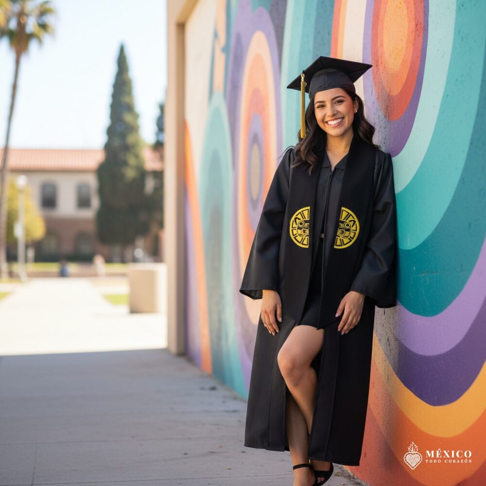 Class of 2026 Mexican zarape graduation sash Mexico todo corazon 78 x 5 in
